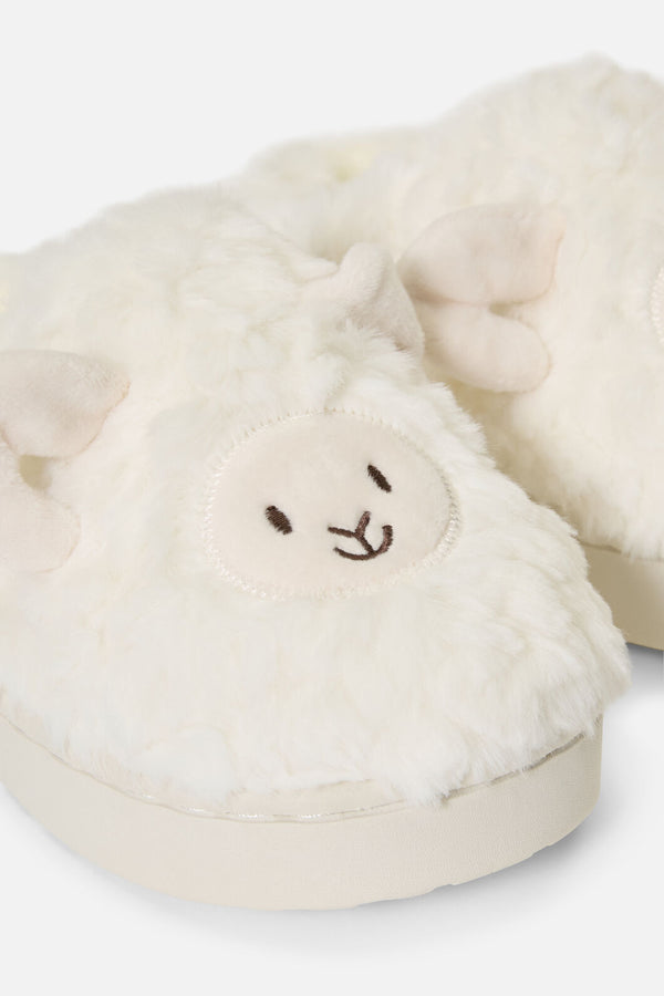 Princess Highway - Sheep Slippers - white