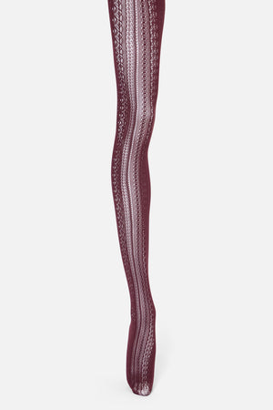 Princess Highway - Plum Lacey Tights - plum
