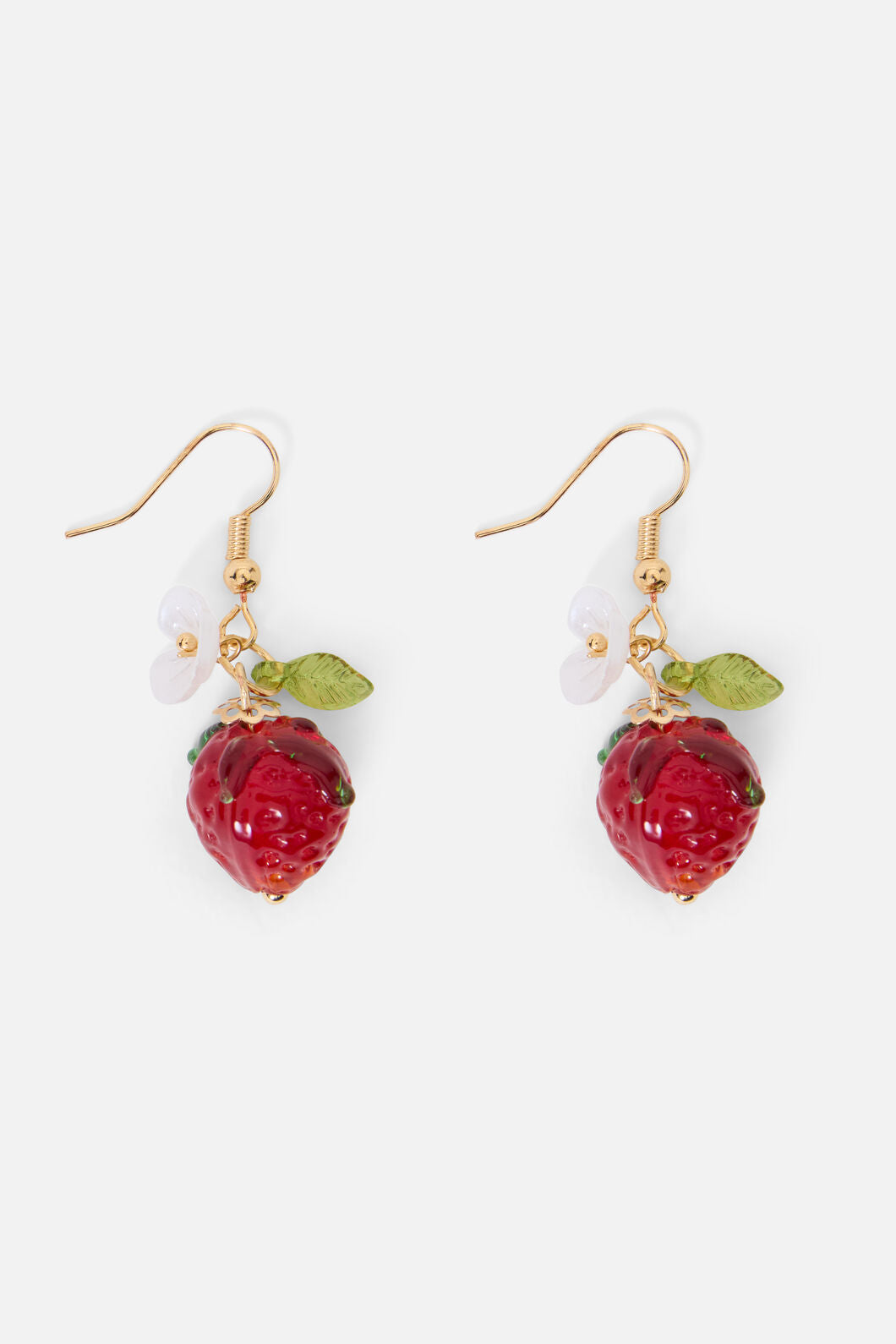 Princess Highway - Strawberry Daisy Earrings - red