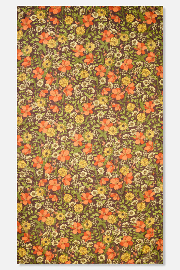 Princess Highway - Gloria Floral Soft Scarf - chocolate