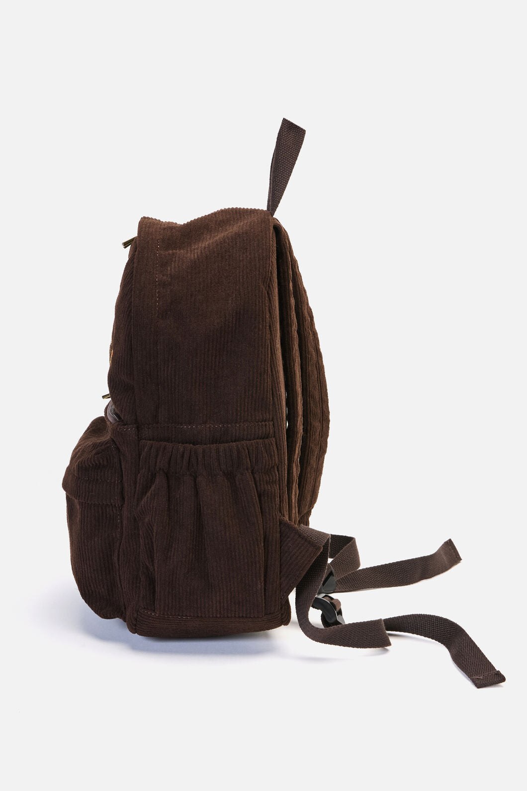 Princess Highway - Duck Embroidered Cord Backpack - chocolate