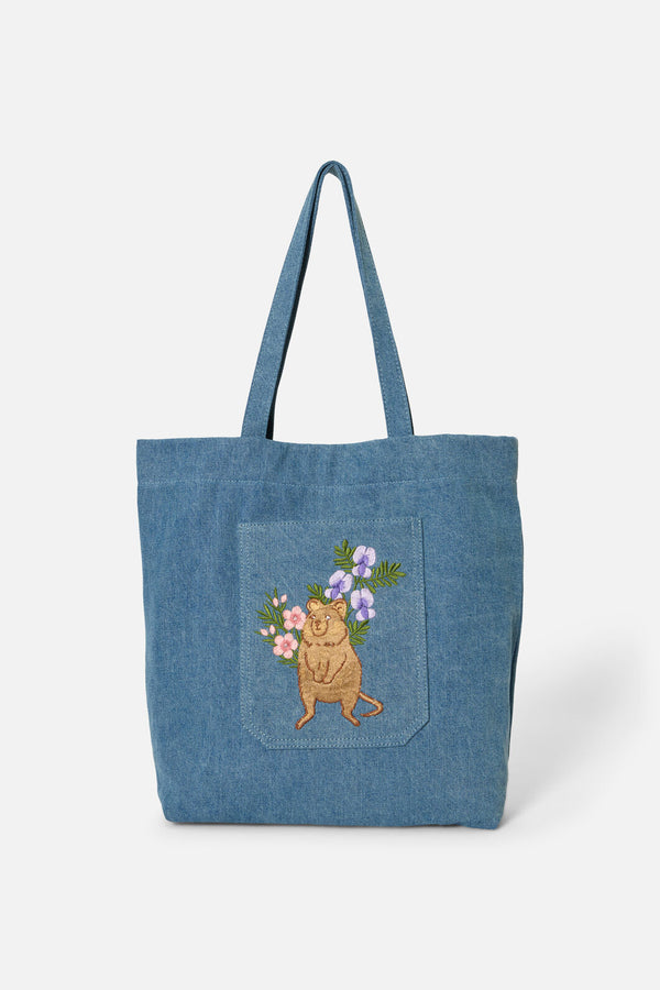 Princess Highway - Quokka Denim Tote - denim