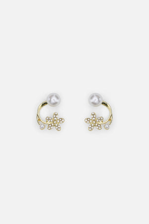 Princess Highway - Daisy Pearl Wrap Earrings - pearl