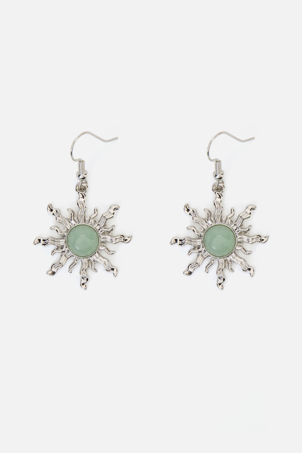 Princess Highway - Mint Sun Earrings - silver