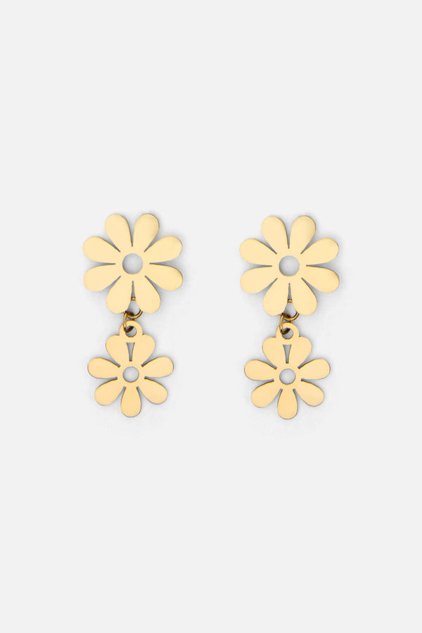Princess Highway - Sixties Daisy Earrings - gold