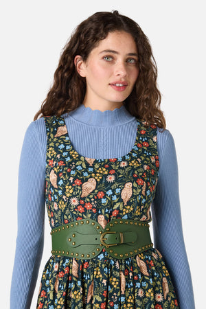 Princess Highway - Stud Waist Belt - olive
