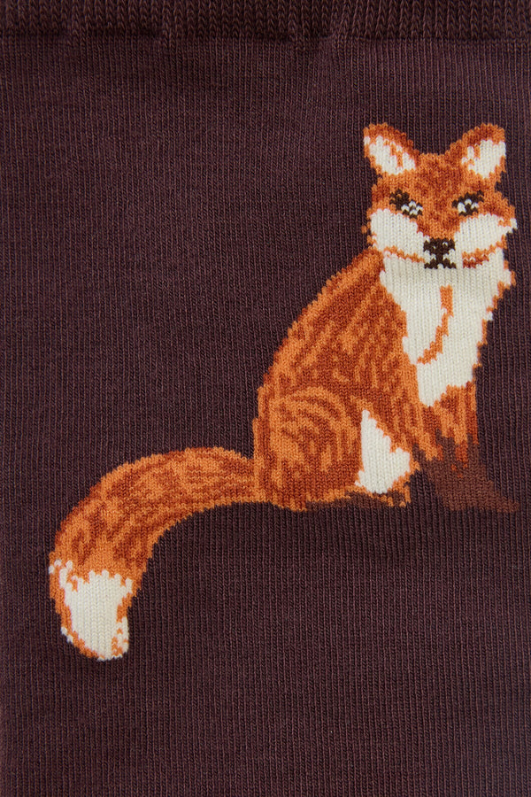 Princess Highway - Fox Sock - chocolate