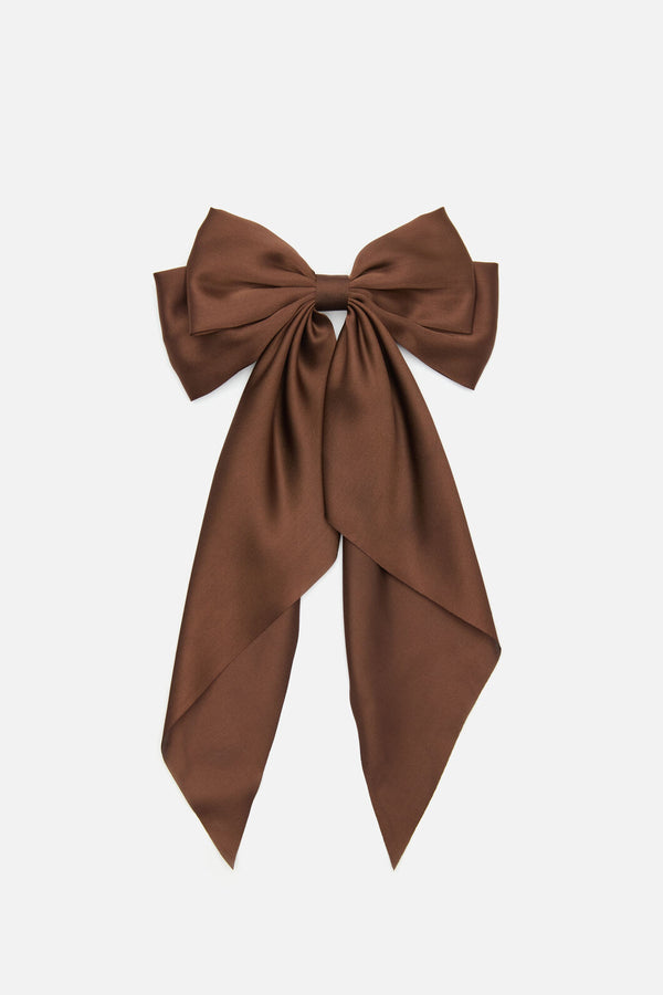 Princess Highway - Velvet Barrette Hair Clip - chocolate