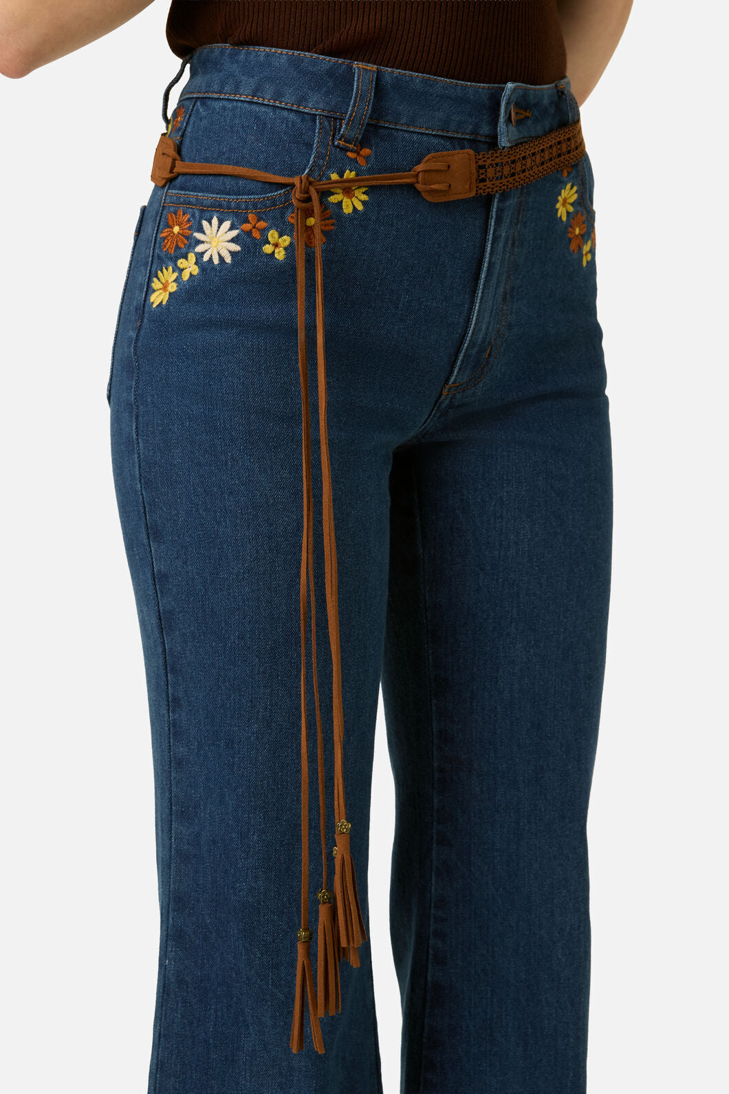 Princess Highway - Boho Tie Belt - chocolate
