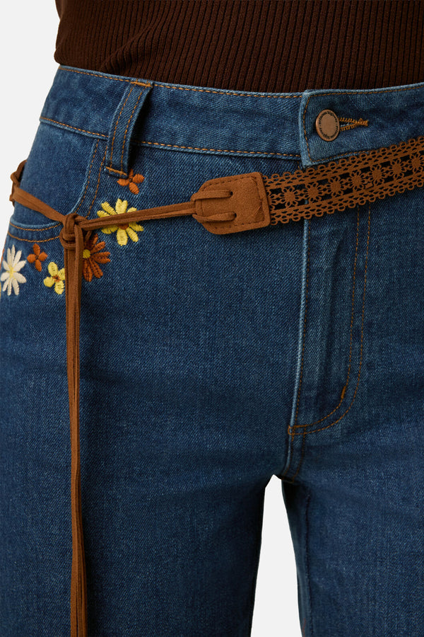Princess Highway - Boho Tie Belt - chocolate