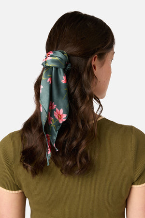 Princess Highway - Goldie Scarf Scrunchie - green