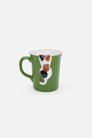 Princess Highway - Green Cute Cat Mug - green