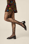 Princess Highway - Rose Fishnet Tights - black