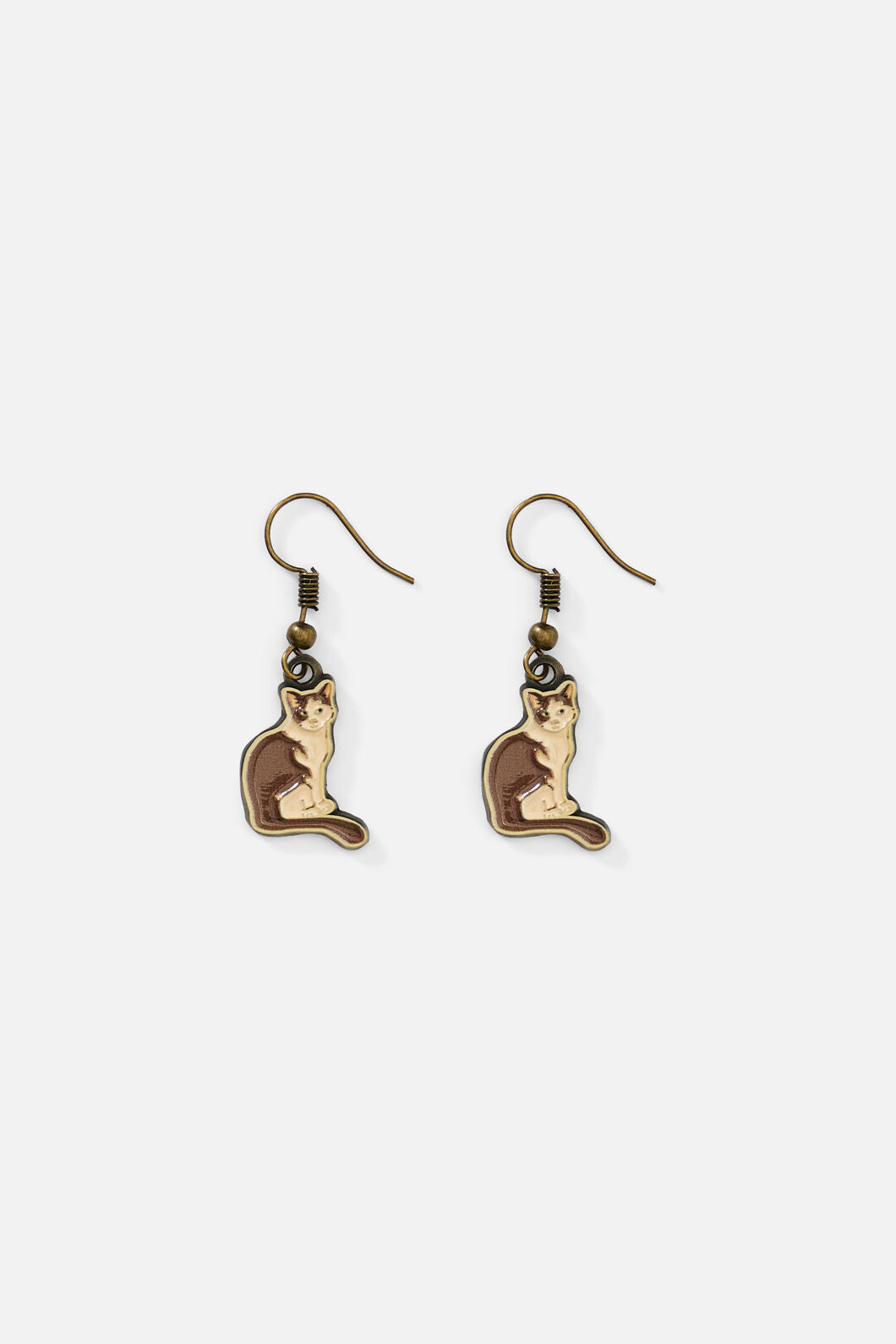 Princess Highway - Cute Cats Earrings - natural