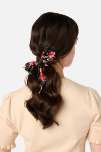 Princess Highway - Posy Scarf Scrunchie - black