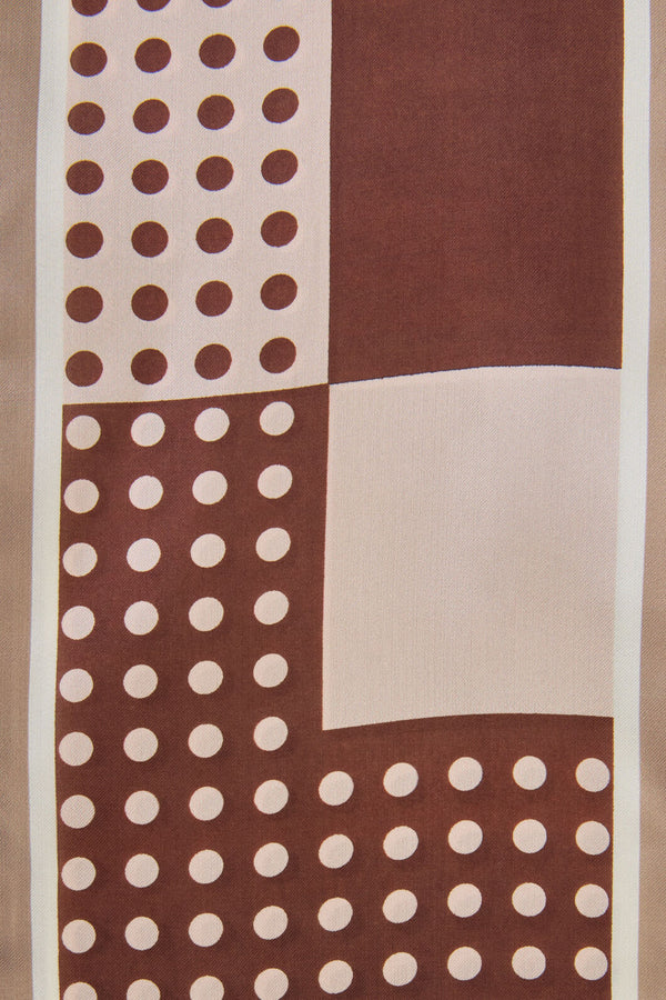 Princess Highway - Chocolate Narrow Satin Scarf - chocolate