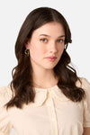 Princess Highway - Through Ear Heart Earrings - gold