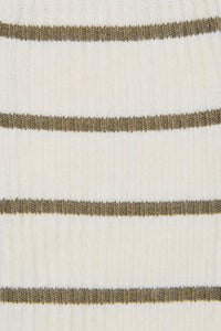 Princess Highway - Cream Striped Rib Sock - cream