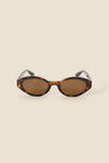 Princess Highway - Classic 90's Wide Side Sunglasses - tort
