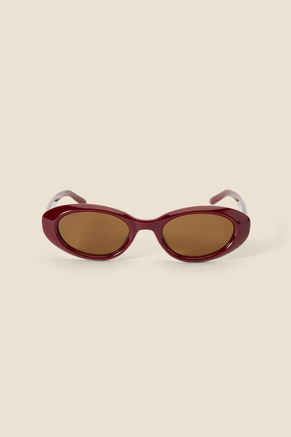 Princess Highway - Plum Soft Cats Eye Sunglasses - plum