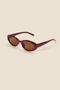 Princess Highway - Plum Soft Cats Eye Sunglasses - plum