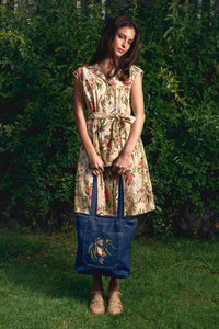 Princess Highway - Pygmy Possum Embroidered Bag - indigo