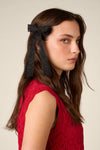 Princess Highway - Lace Edge Bow Hair Clip - black