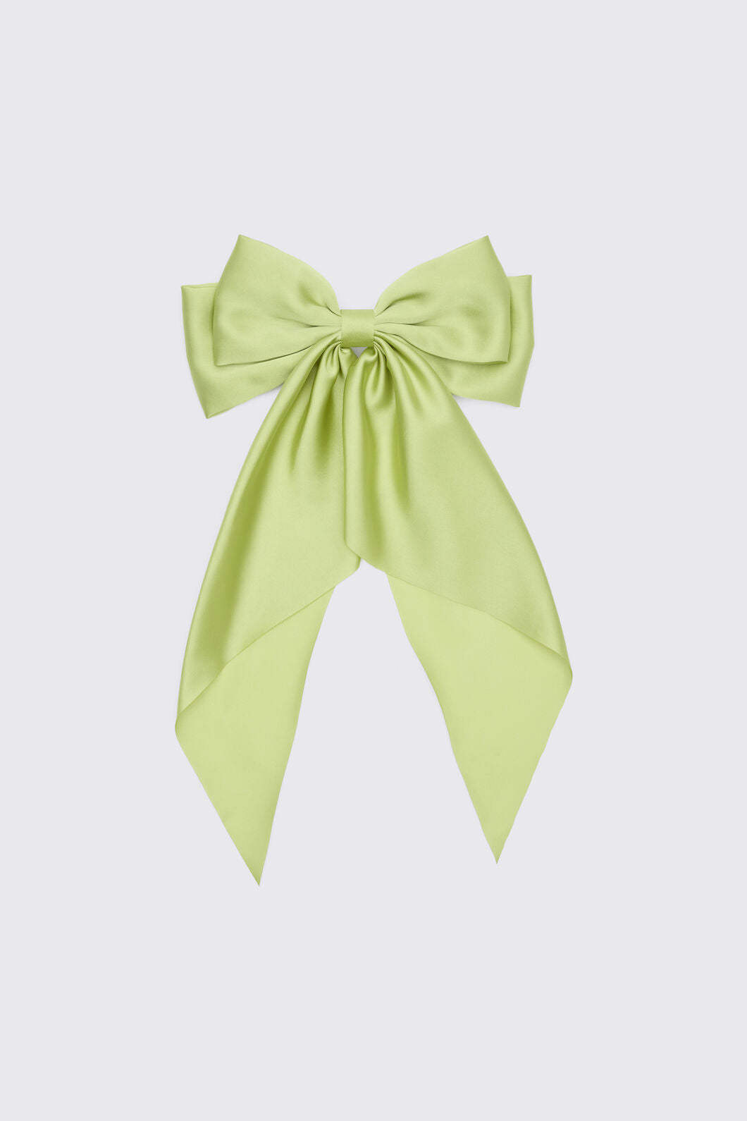 Princess Highway - Satin Bow Barrette Hair Clip - green