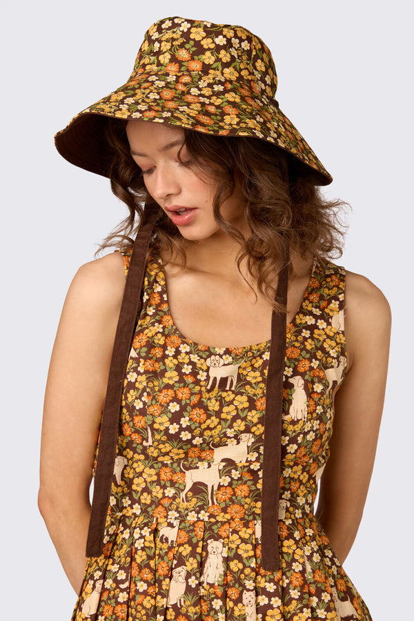 Princess Highway - Meadow Reversible Hat - chocolate