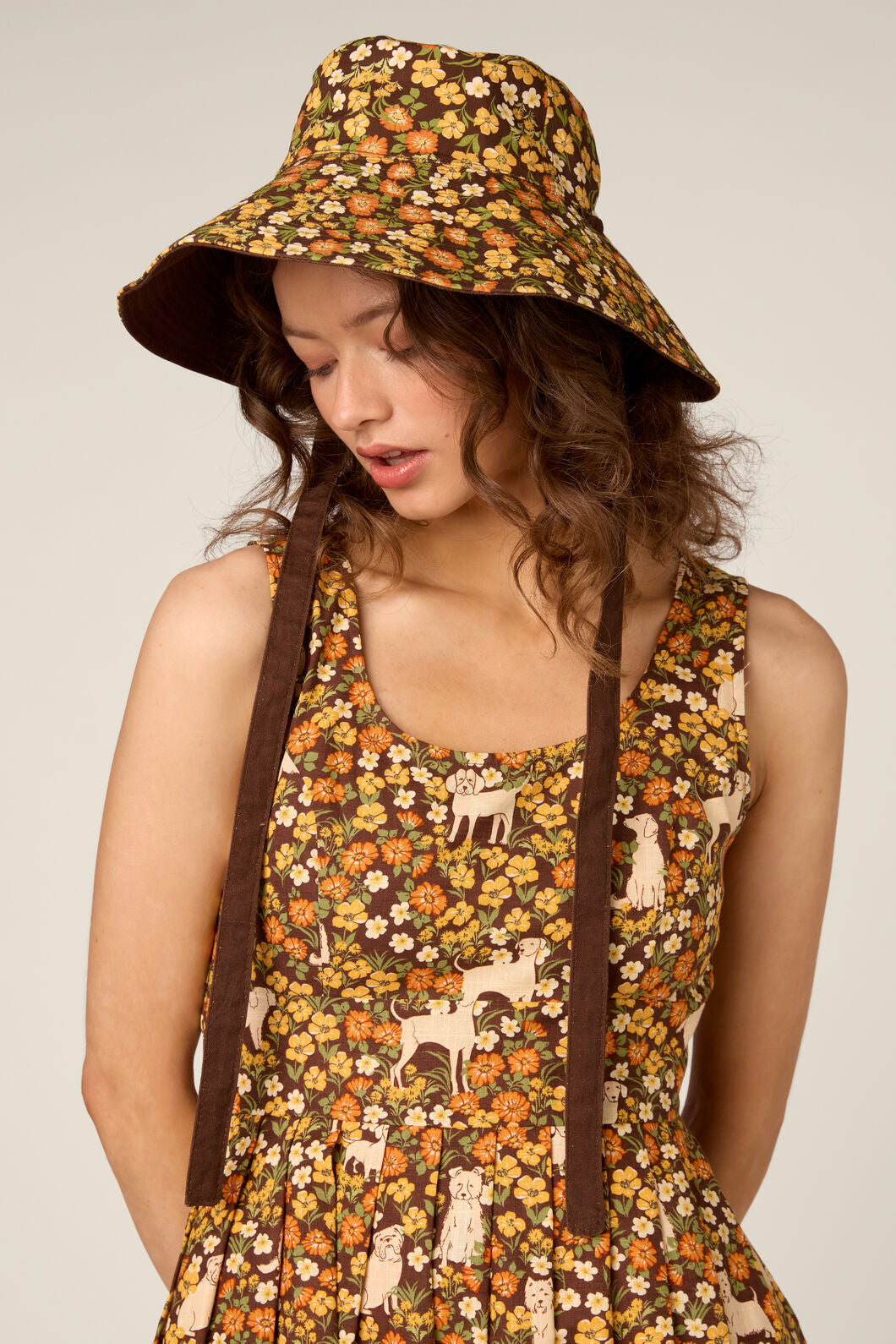 Princess Highway - Meadow Reversible Hat - chocolate