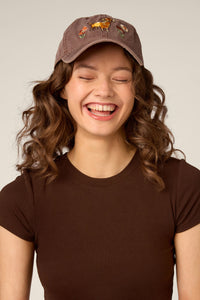 Princess Highway - Sweet Dog Embroidered Cap - chocolate