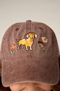 Princess Highway - Sweet Dog Embroidered Cap - chocolate