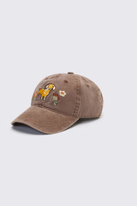 Princess Highway - Sweet Dog Embroidered Cap - chocolate