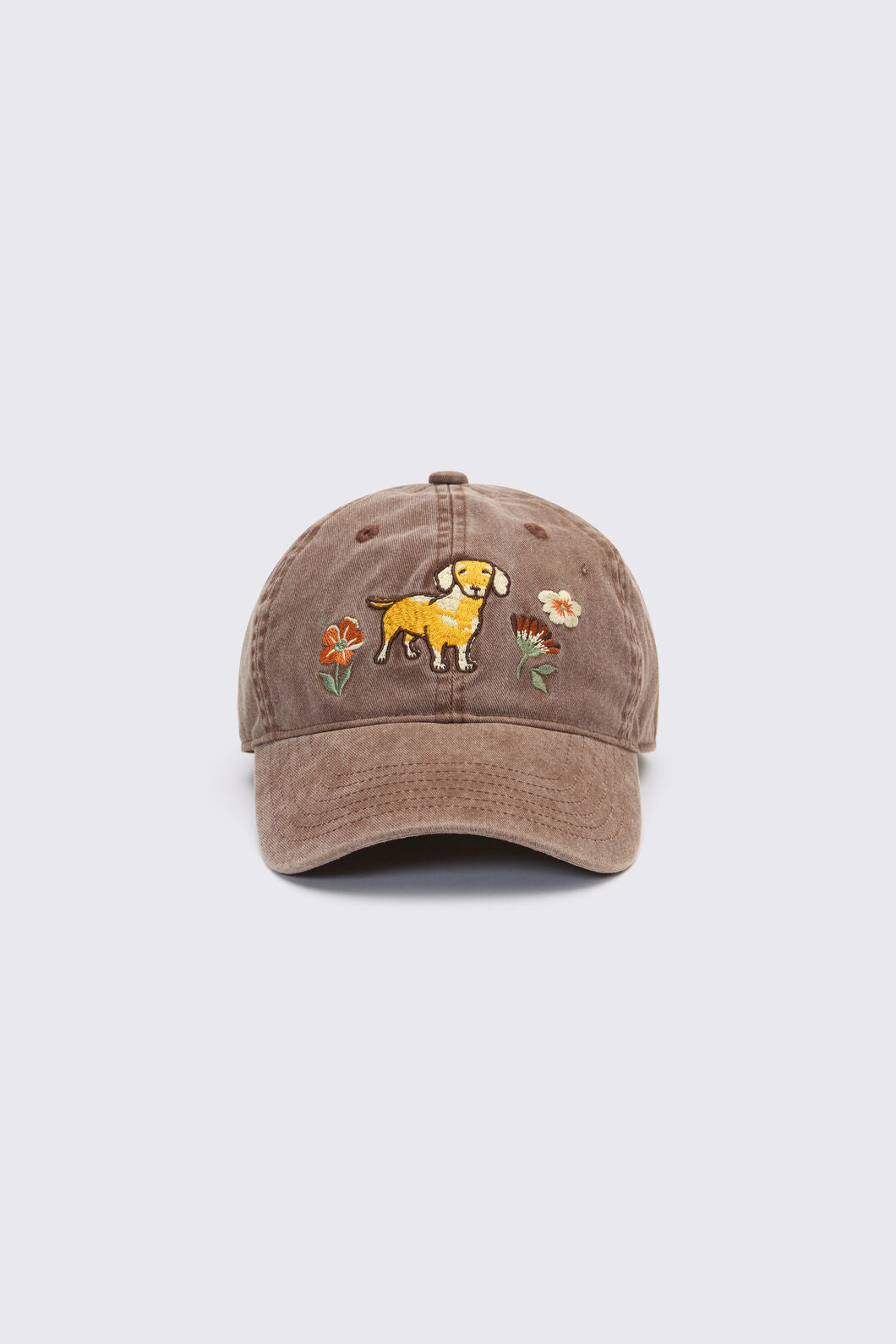 Princess Highway - Sweet Dog Embroidered Cap - chocolate