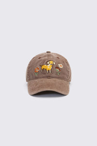 Princess Highway - Sweet Dog Embroidered Cap - chocolate