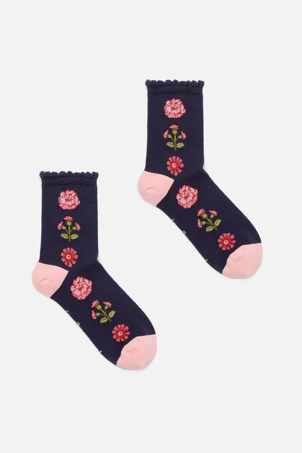 Princess Highway - Navy Luxe Marigold Sock - navy