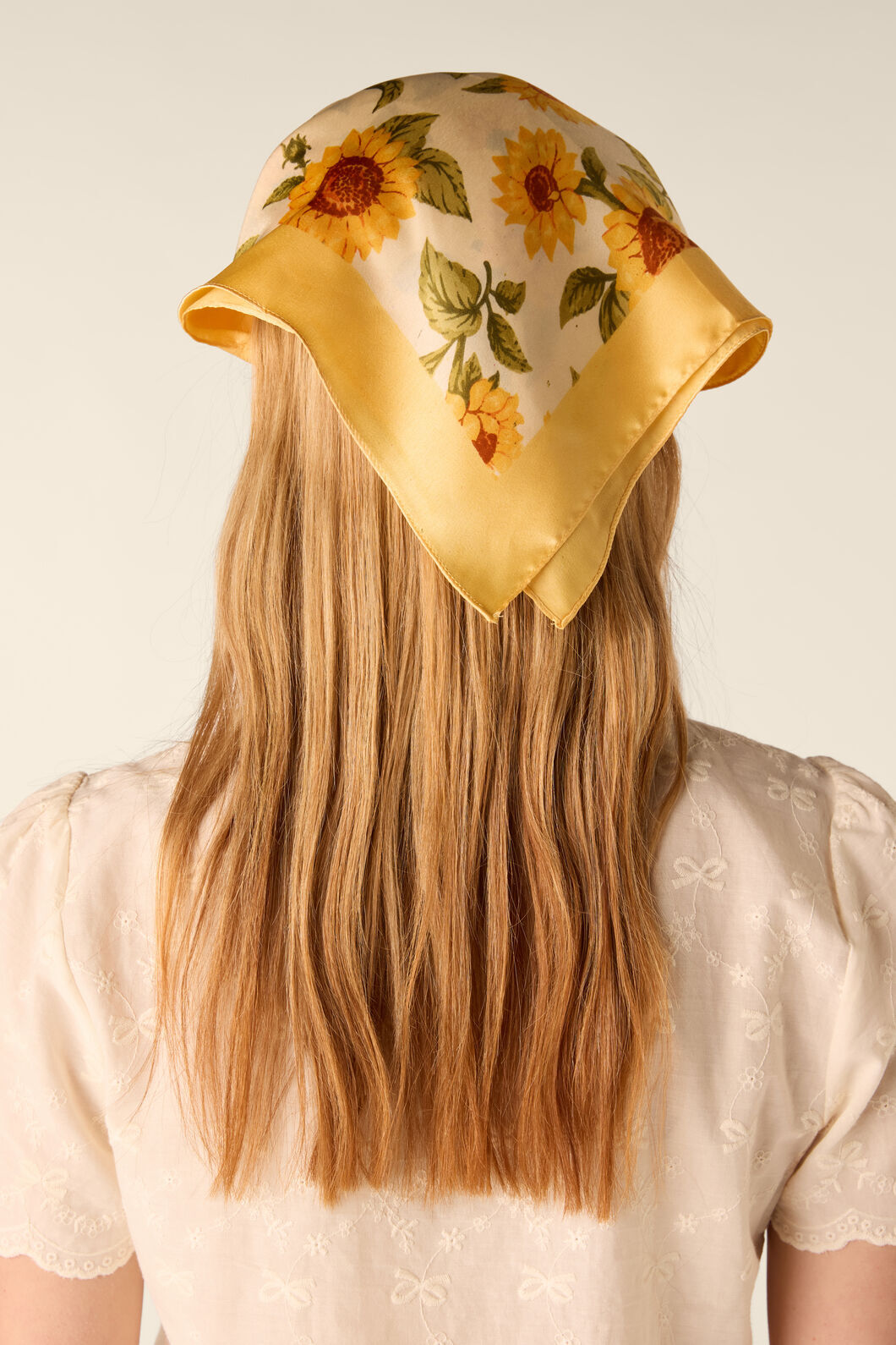 Princess Highway - Sunflower Satin Scarf - lemon