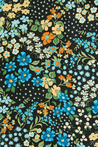 Princess Highway - Ada 90S Floral Satin Scarf - green