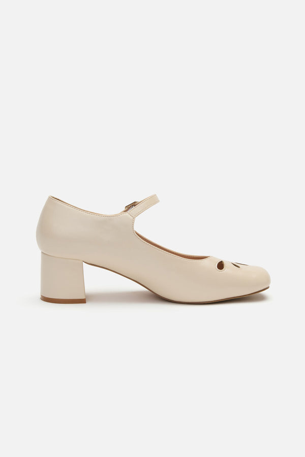 Princess Highway - Cream Vintage Heel - cream