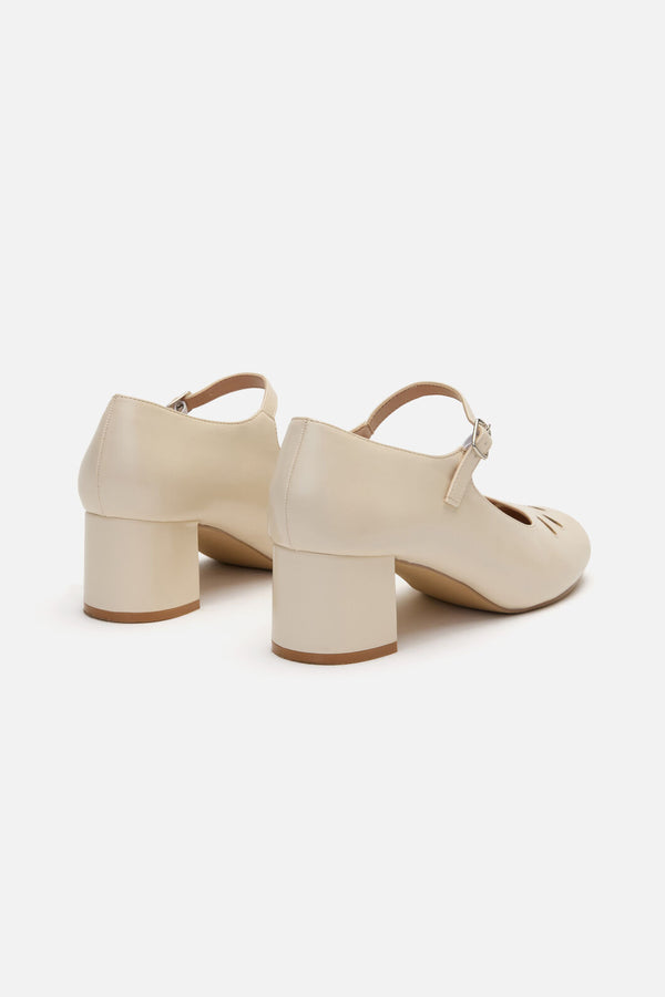 Princess Highway - Cream Vintage Heel - cream