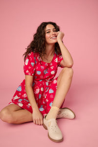 Princess Highway - Cream Cut Out Shoe - cream