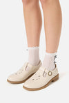 Princess Highway - Cream Cut Out Shoe - cream
