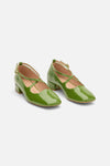 Princess Highway - Green Patent Heart Heel - green