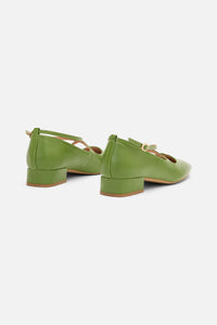 Princess Highway - Green Patent Heart Heel - green