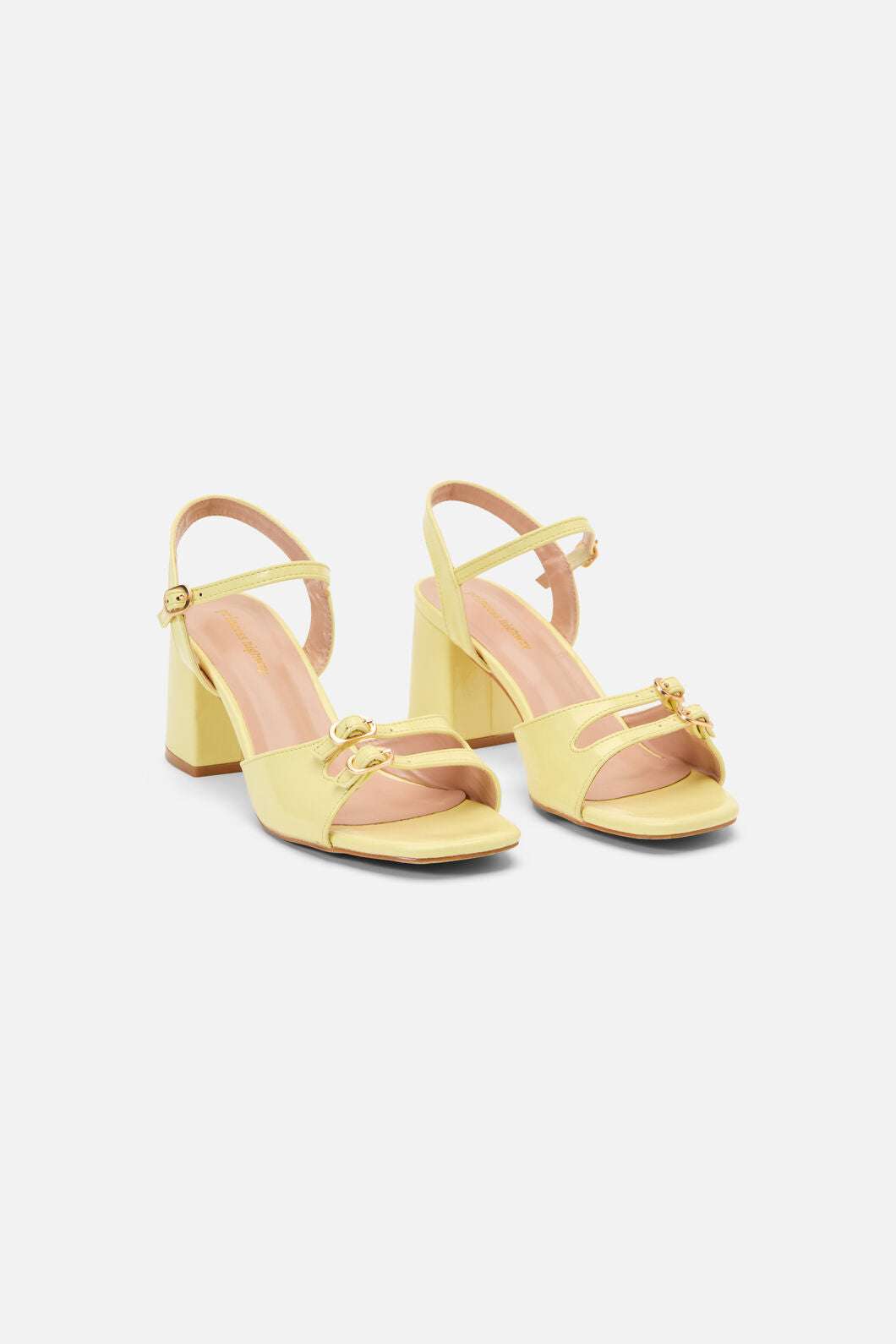 Princess Highway - Lemon Buckle Heel - lemon