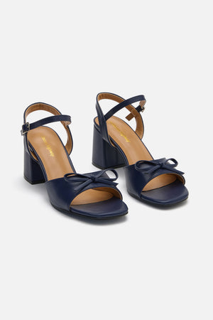 Princess Highway - Navy Bow Heel - navy