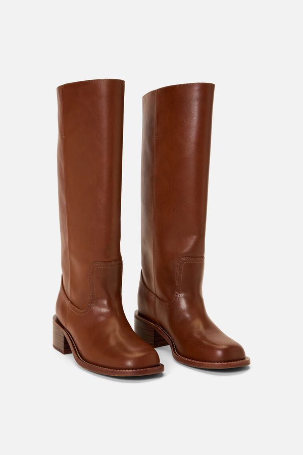 Princess Highway - Chocolate Riding Boot - chocolate