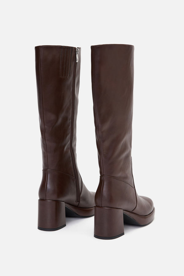 Princess Highway - Chocolate Knee High Boot - chocolate