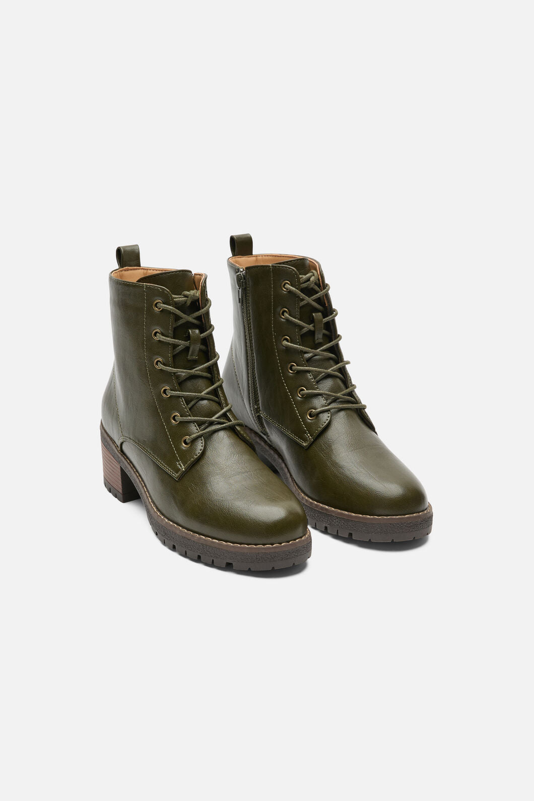 Princess Highway - Olive Lace Up Boot - olive