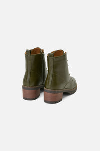 Princess Highway - Olive Lace Up Boot - olive